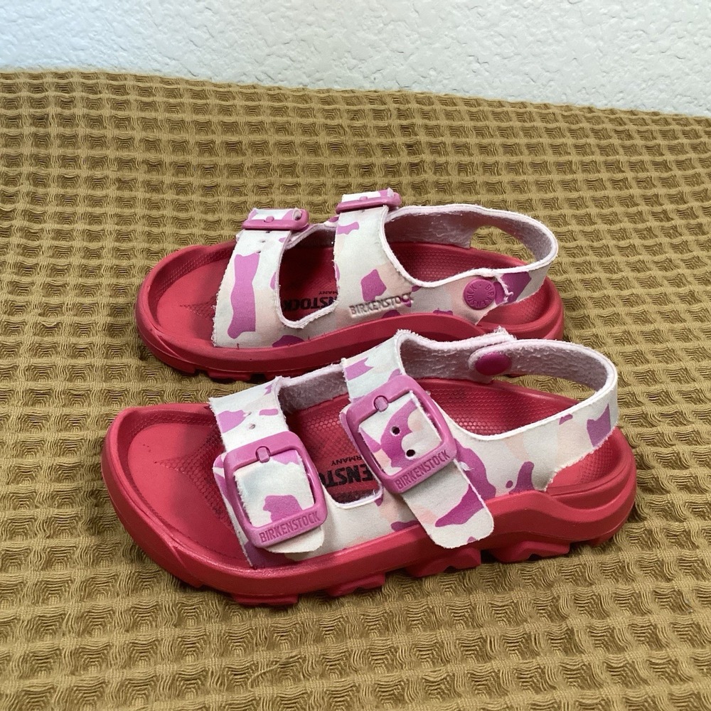 Birkenstock Rio Kids EVA Sandals Pink Camo Size 35 EU Youth 26 US C8